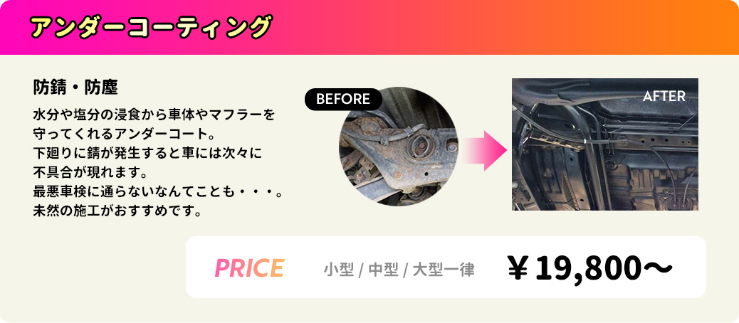 アンダーコーティング